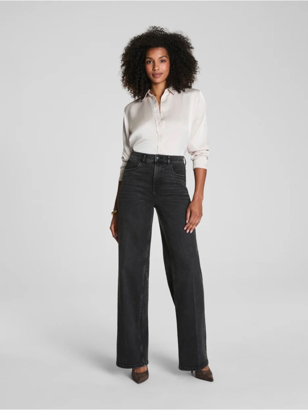NWT SPANX Authentic 360 Wide Leg Jeans